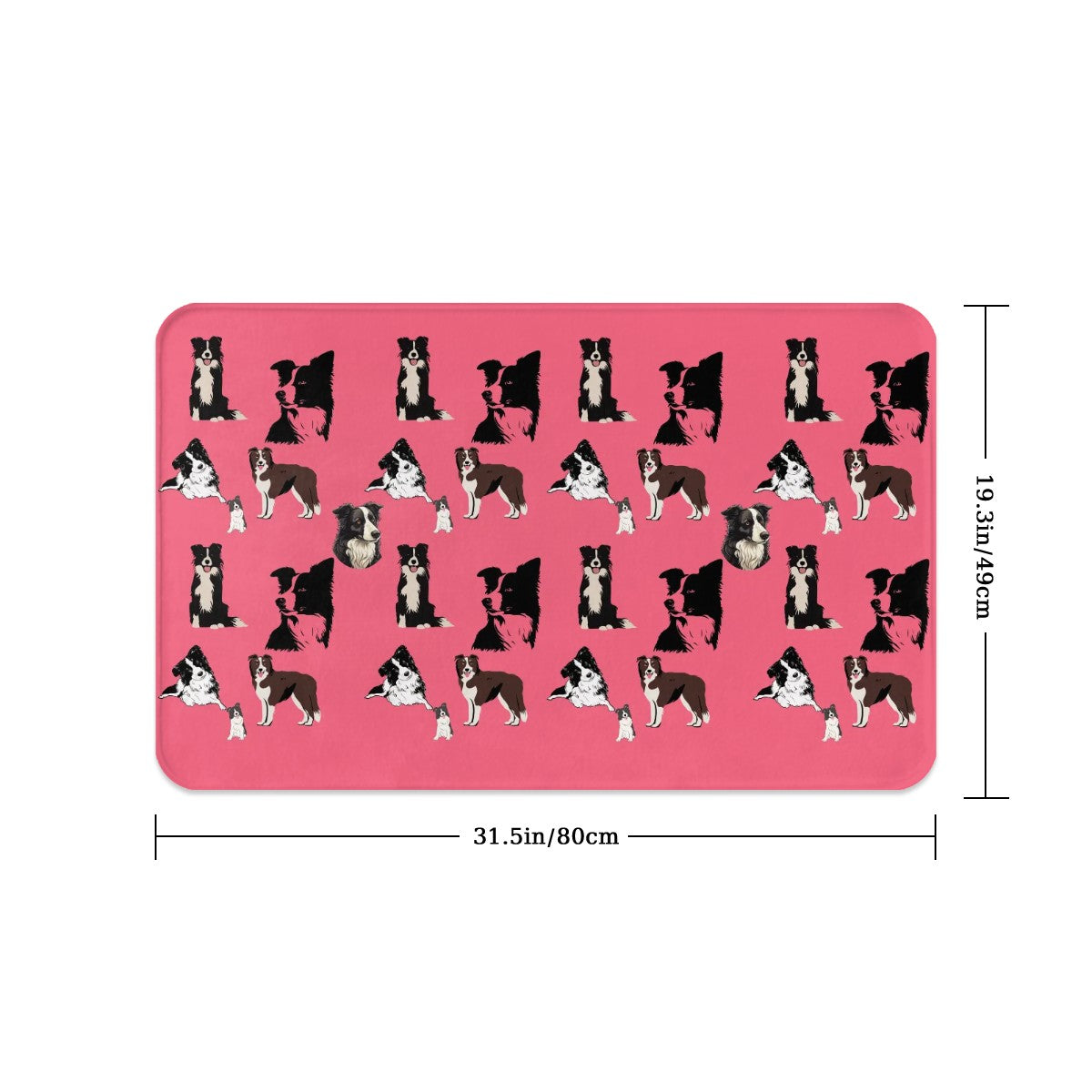 Border Collie Pet Food Mat | Hoodies4Hounds | Shop Dog Accessories - Hoodies4Hounds