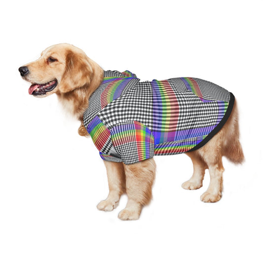 Plaid Rainbow Hoodie | Hoodies4Hounds | Shop Dog Clothing - Hoodies4Hounds