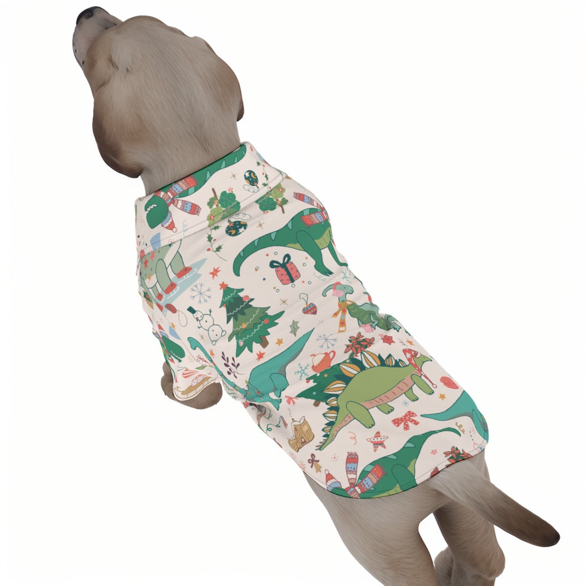 Christmas Dinosaur Hawaiian Shirt | Hoodies4Hounds | Shop Dog Clothing - Hoodies4Hounds