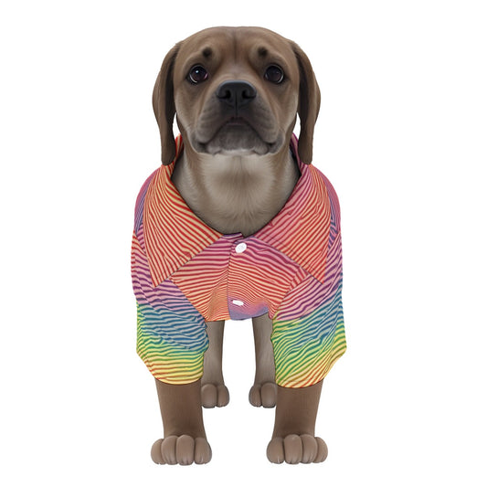 Rainbow Hawaiian Shirt | Hoodies4Hounds | Shop Dog Clothing - Hoodies4Hounds