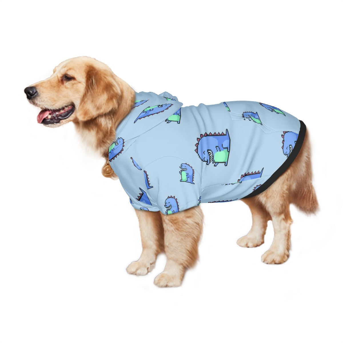 Blue Dinosaur Hoodie | Hoodies4Hounds | Shop Dog Clothing - Hoodies4Hounds