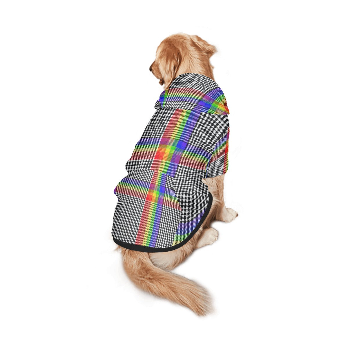 Plaid Rainbow Hoodie | Hoodies4Hounds | Shop Dog Clothing - Hoodies4Hounds