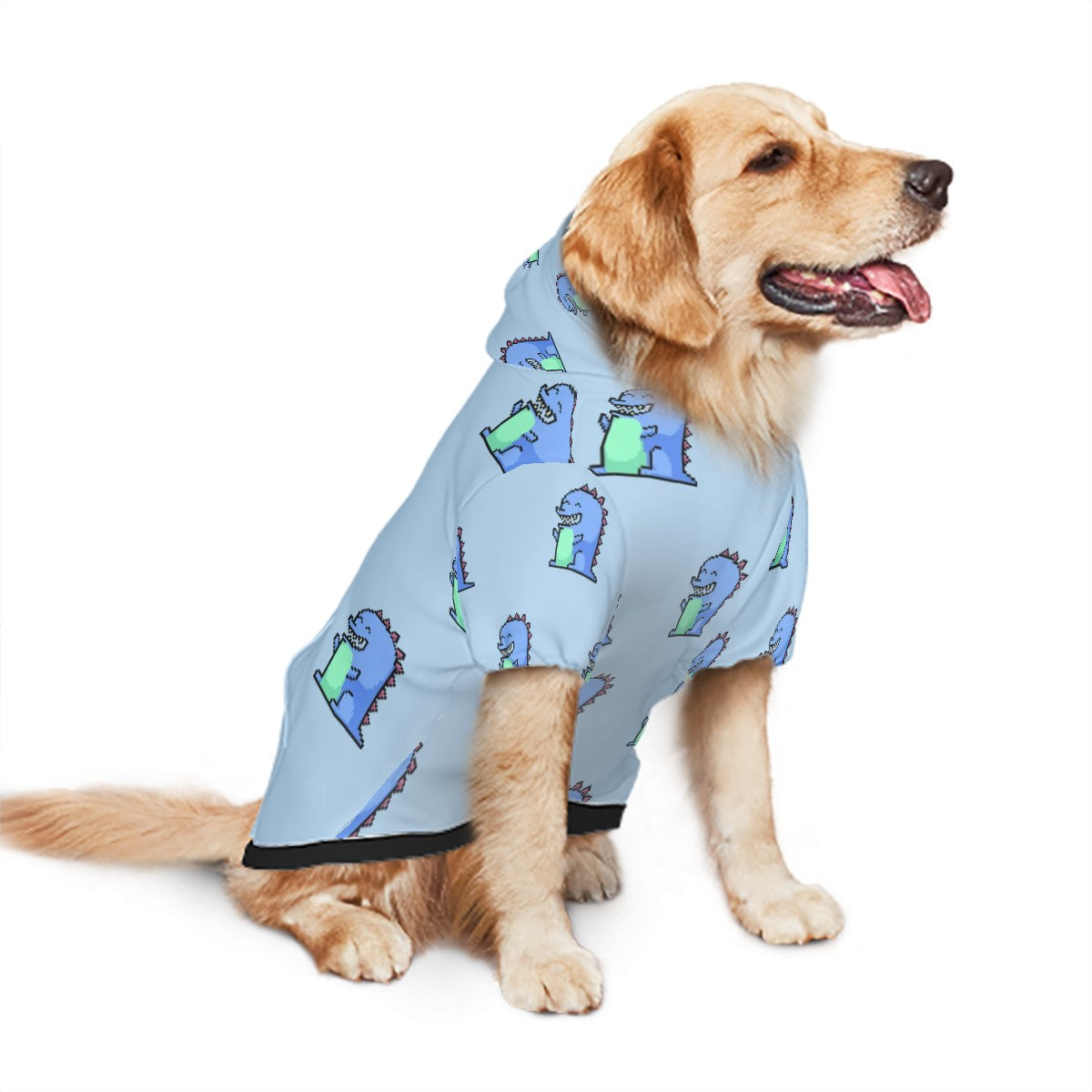 Blue Dinosaur Hoodie | Hoodies4Hounds | Shop Dog Clothing - Hoodies4Hounds