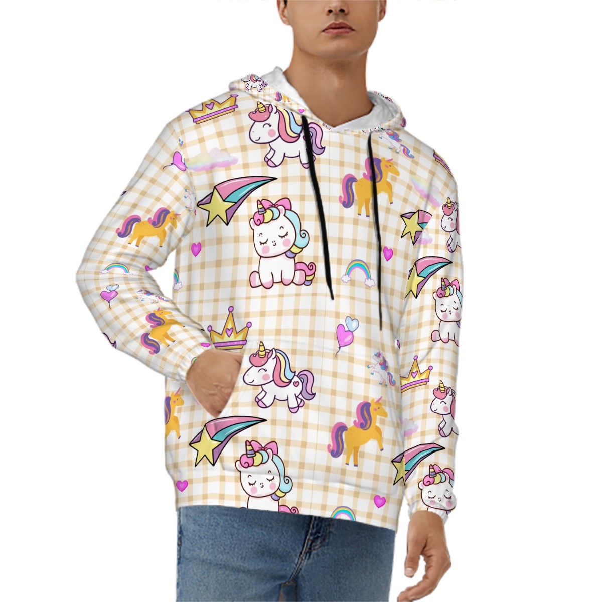 Unicorn Pattern Hoodie Human | Hoodies4Hounds | Shop Human Clothing - Hoodies4Hounds