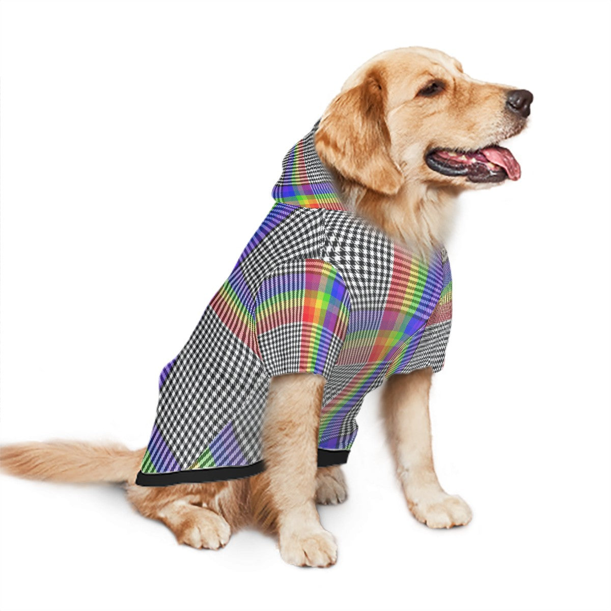 Plaid Rainbow Hoodie | Hoodies4Hounds | Shop Dog Clothing - Hoodies4Hounds